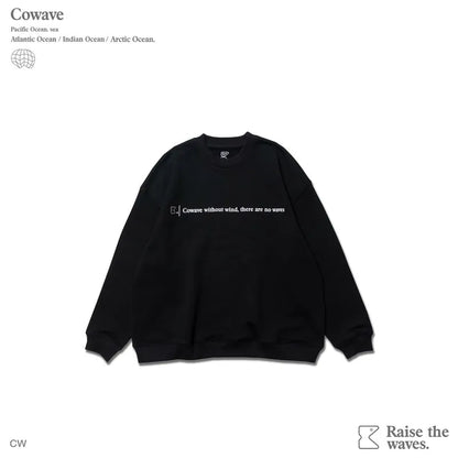 Cowave 2023-24 Fall & Winter Slogan font Sweatshirt