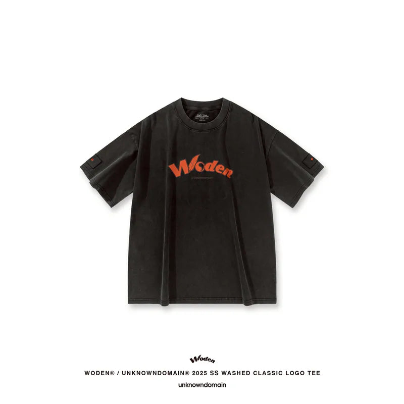 WD 25SS 070 X UD WASHED CLASSIC LOGO TEE
