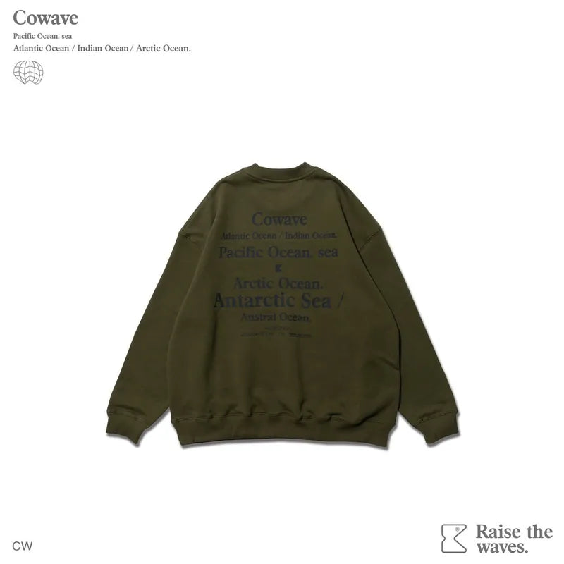 Cowave 2023-24 Fall & Winter Slogan font Sweatshirt