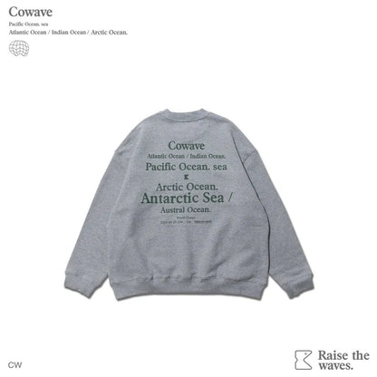 Cowave 2023-24 Fall & Winter Slogan font Sweatshirt