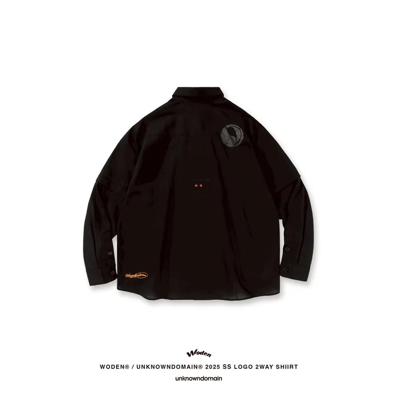 WD 25SS 068 X UD LOGO 2WAY SHIIRT