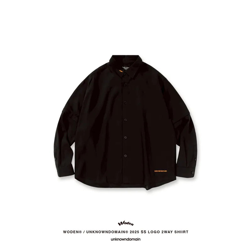 WD 25SS 068 X UD LOGO 2WAY SHIIRT