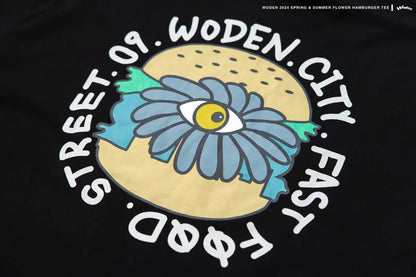 WODEN 2024 Spring & Summer 052 Flower Hamburger Tee