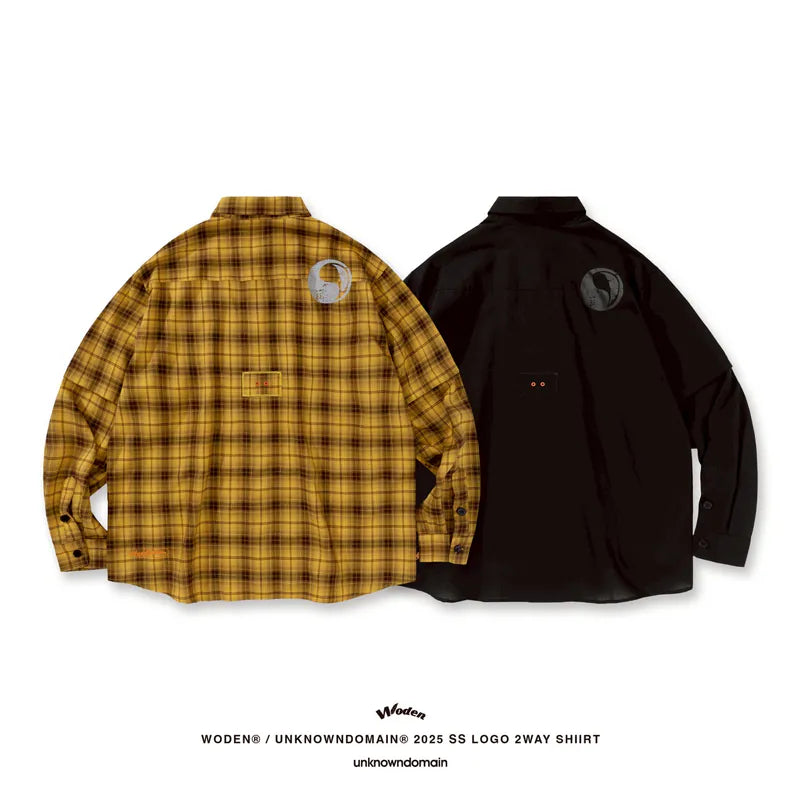 WD 25SS 068 X UD LOGO 2WAY SHIIRT
