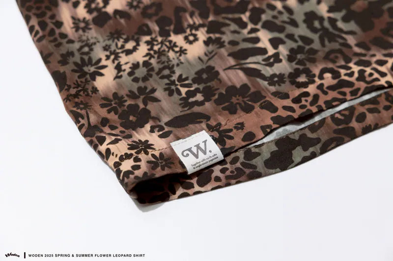 WODEN 2025 Spring & Summer 073 Flower Leopard Shirt