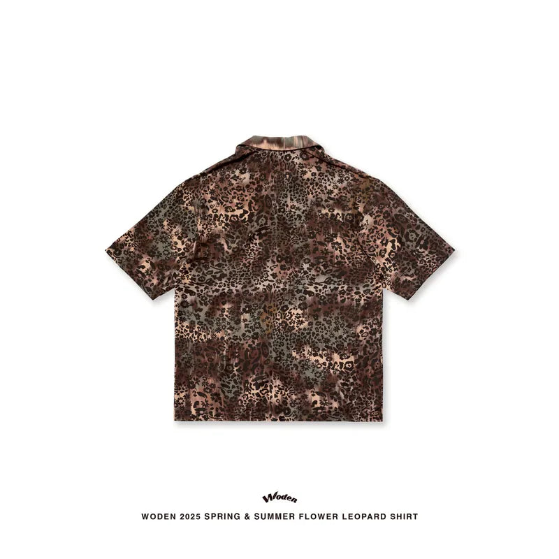 WODEN 2025 Spring & Summer 073 Flower Leopard Shirt