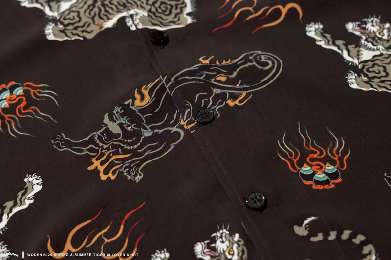 WODEN 2025 Spring & Summer 041 Tiger Allover Shirt