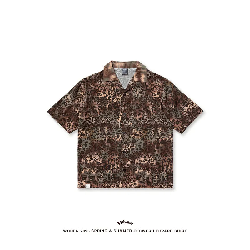 WODEN 2025 Spring & Summer 073 Flower Leopard Shirt