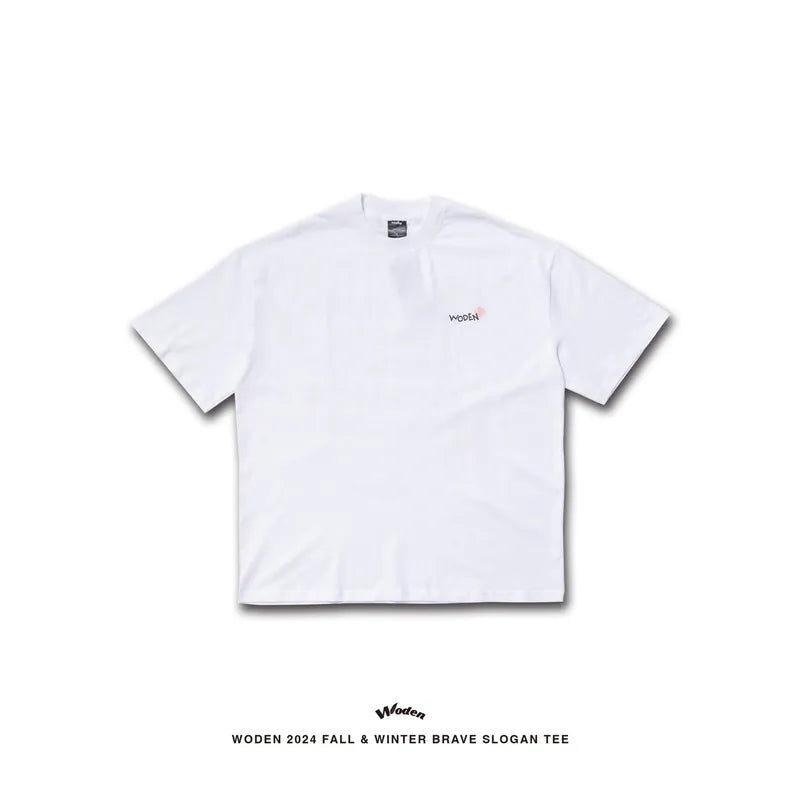 WODEN 2024 Fall & Winter 009 Brave Slogan Tee