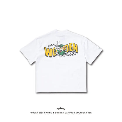 WODEN 2025 Spring & Summer 026 Cartoon Golfbear Tee