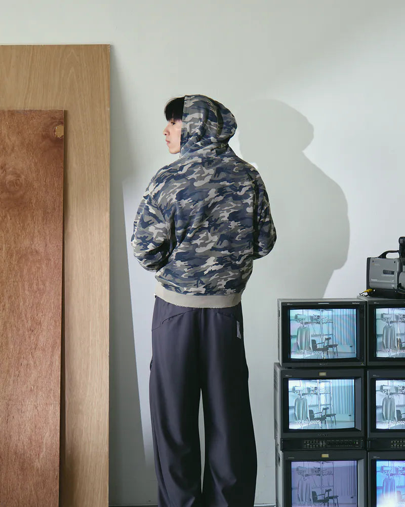 P.B.P - VINTAGE PATTERN HOODED JACKET - CAMO