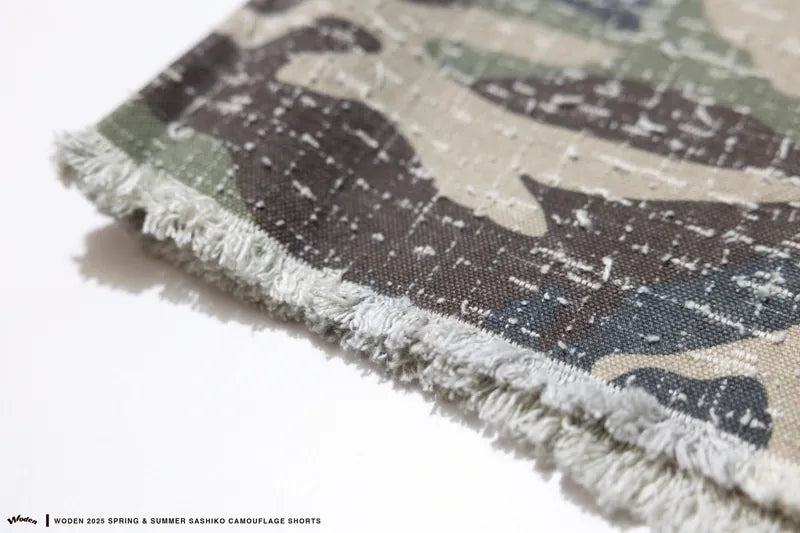 WODEN 2025 Spring & Summer 031 Sashiko Camouflage Shorts