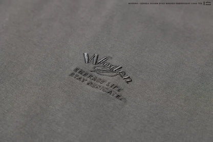 WODEN® / sense® 2023 Autumn & Winter 051 Dyed washed embroidery logo tee