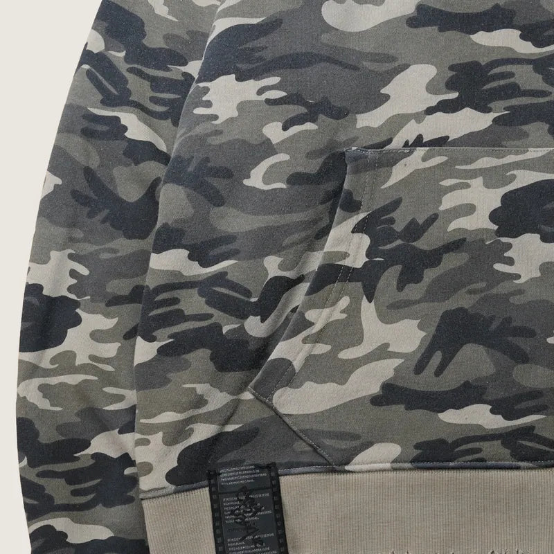 P.B.P - VINTAGE PATTERN HOODED JACKET - CAMO
