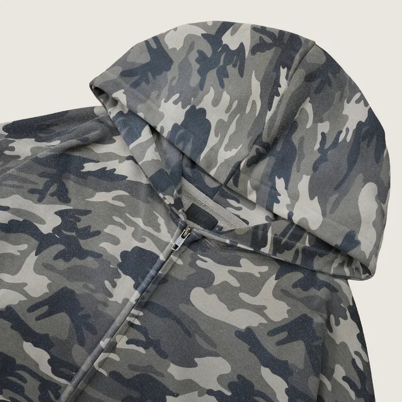P.B.P - VINTAGE PATTERN HOODED JACKET - CAMO