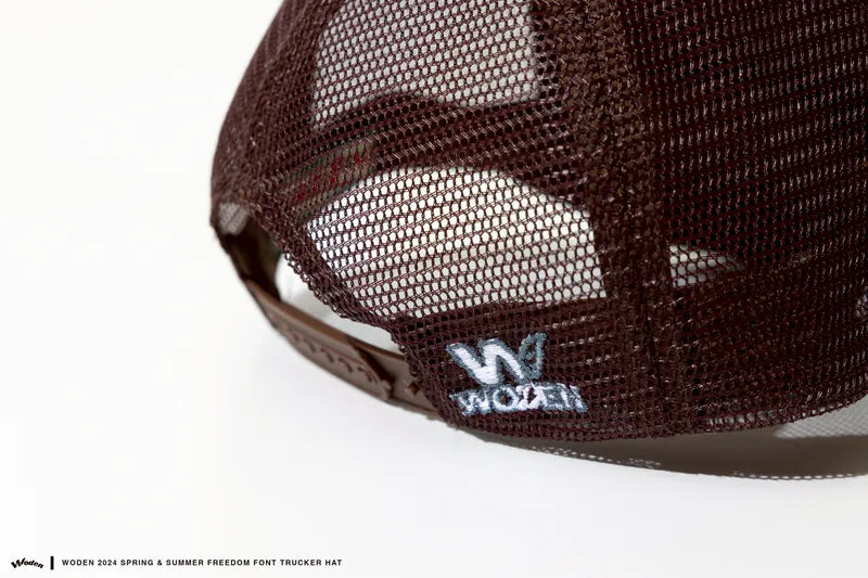 WODEN 2025 Spring & Summer 033 Freedom Font Trucker Hat