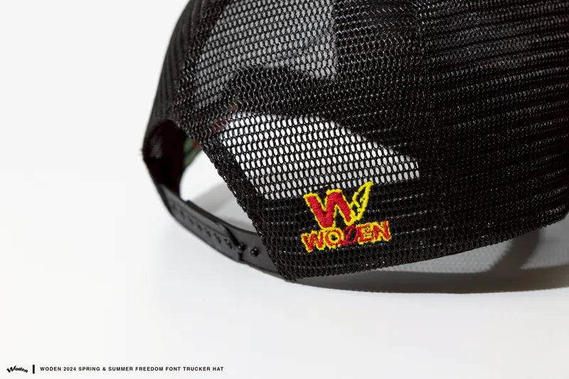 WODEN 2025 Spring & Summer 033 Freedom Font Trucker Hat