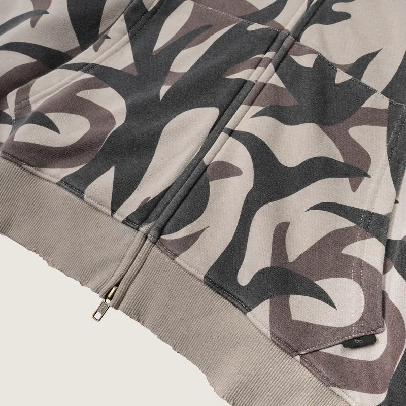 P.B.P - VINTAGE PATTERN HOODED JACKET - THORNS CAMO