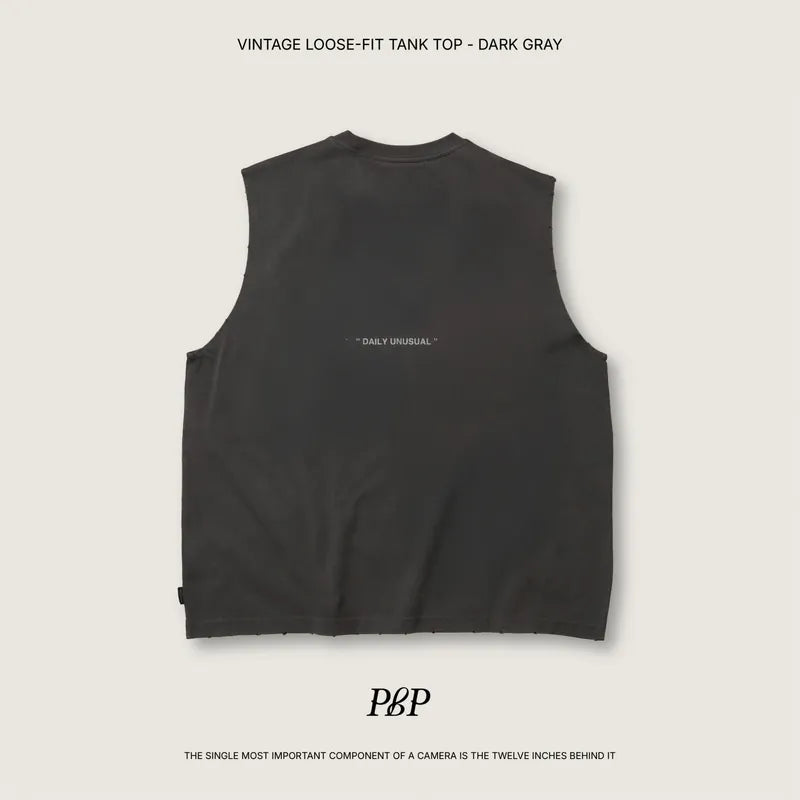 P.B.P VINTAGE LOOSE-FIT TANK TOP