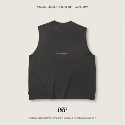 P.B.P VINTAGE LOOSE-FIT TANK TOP