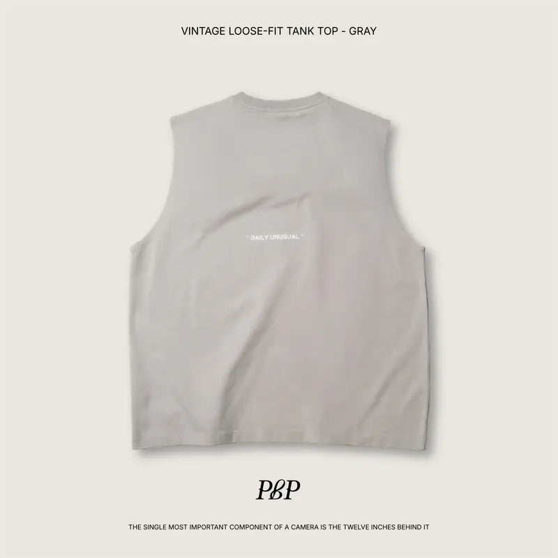 P.B.P VINTAGE LOOSE-FIT TANK TOP