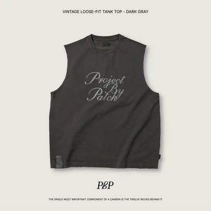 P.B.P VINTAGE LOOSE-FIT TANK TOP
