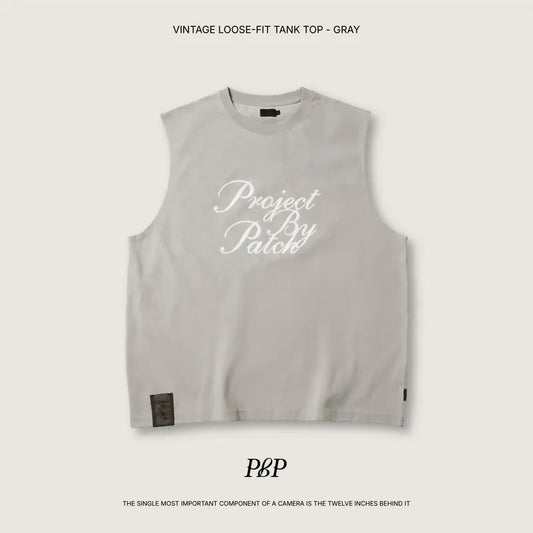 P.B.P VINTAGE LOOSE-FIT TANK TOP
