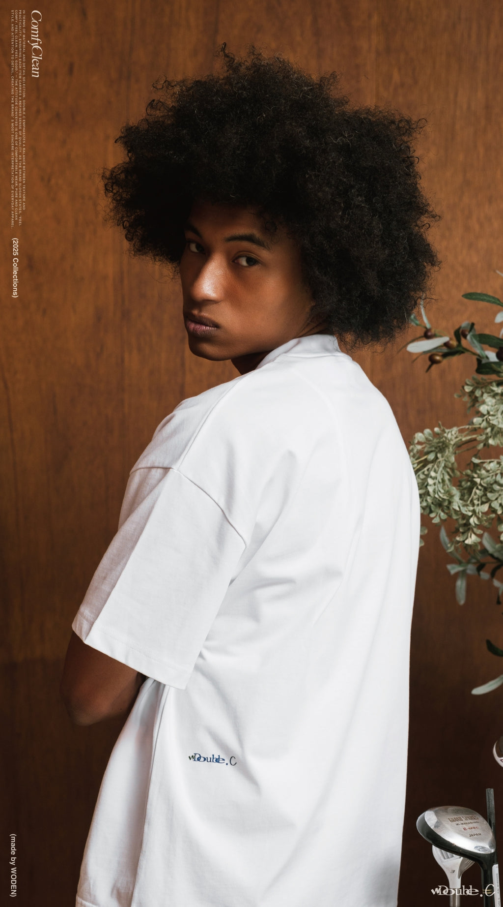 Double.C 2025 Fall & Winter ComfyClean Slogan Tee