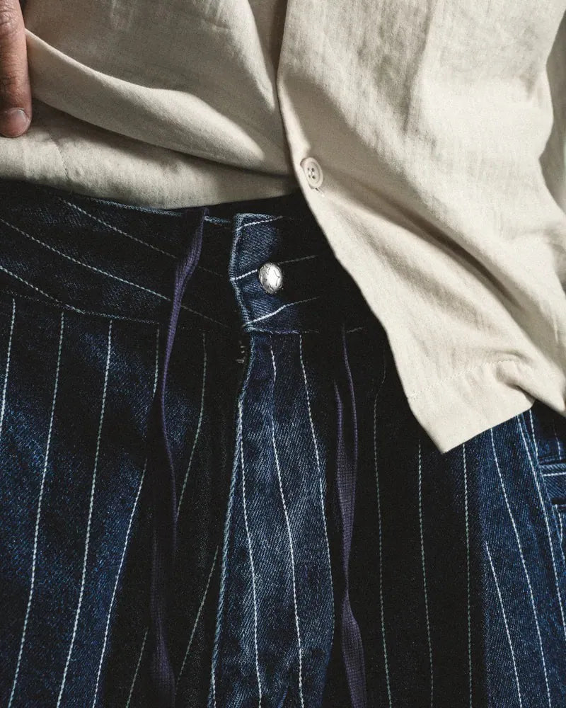 ARC STIRPED BALLOON DENIM