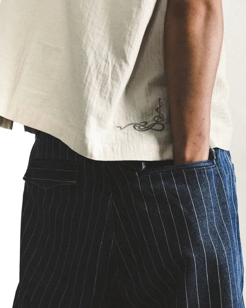 ARC STIRPED BALLOON DENIM
