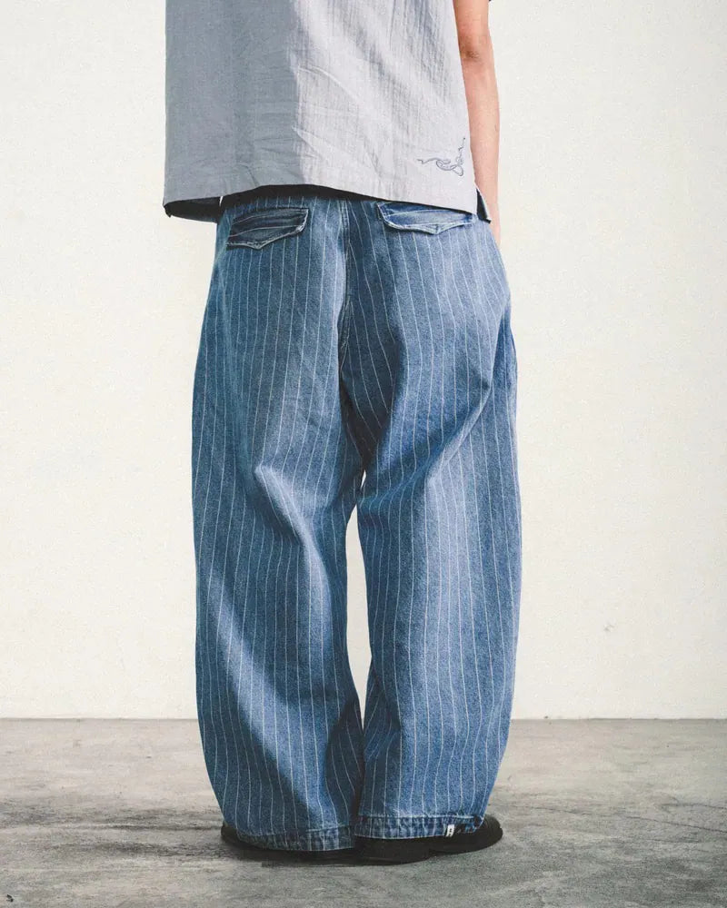 ARC STIRPED BALLOON DENIM