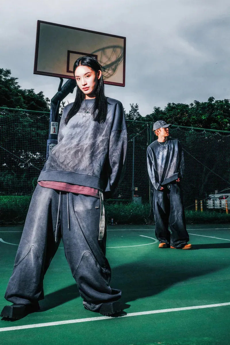 ARC THORN WASHED LOGO CREWNECK