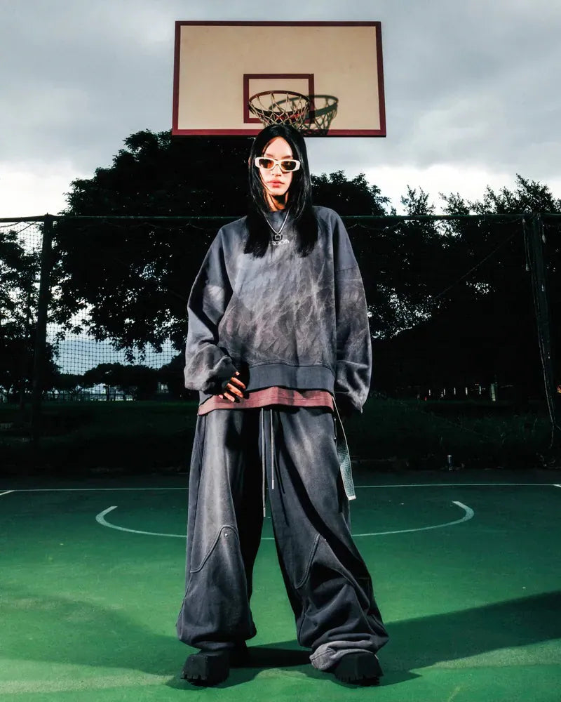 ARC THORN WASHED LOGO CREWNECK