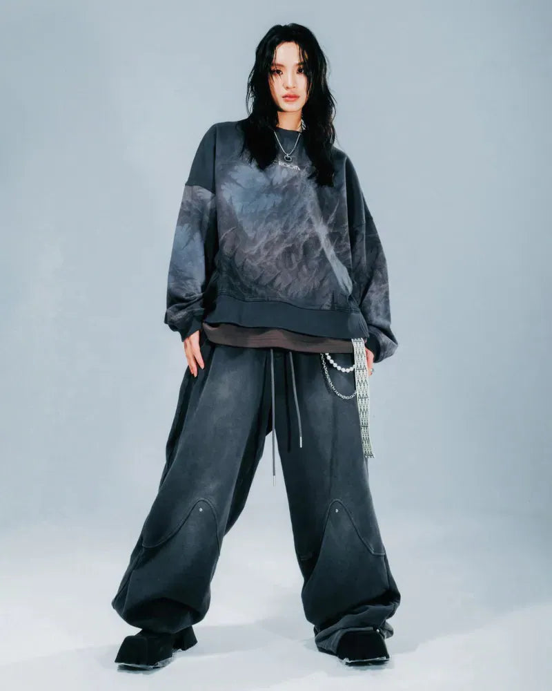 ARC THORN WASHED LOGO CREWNECK