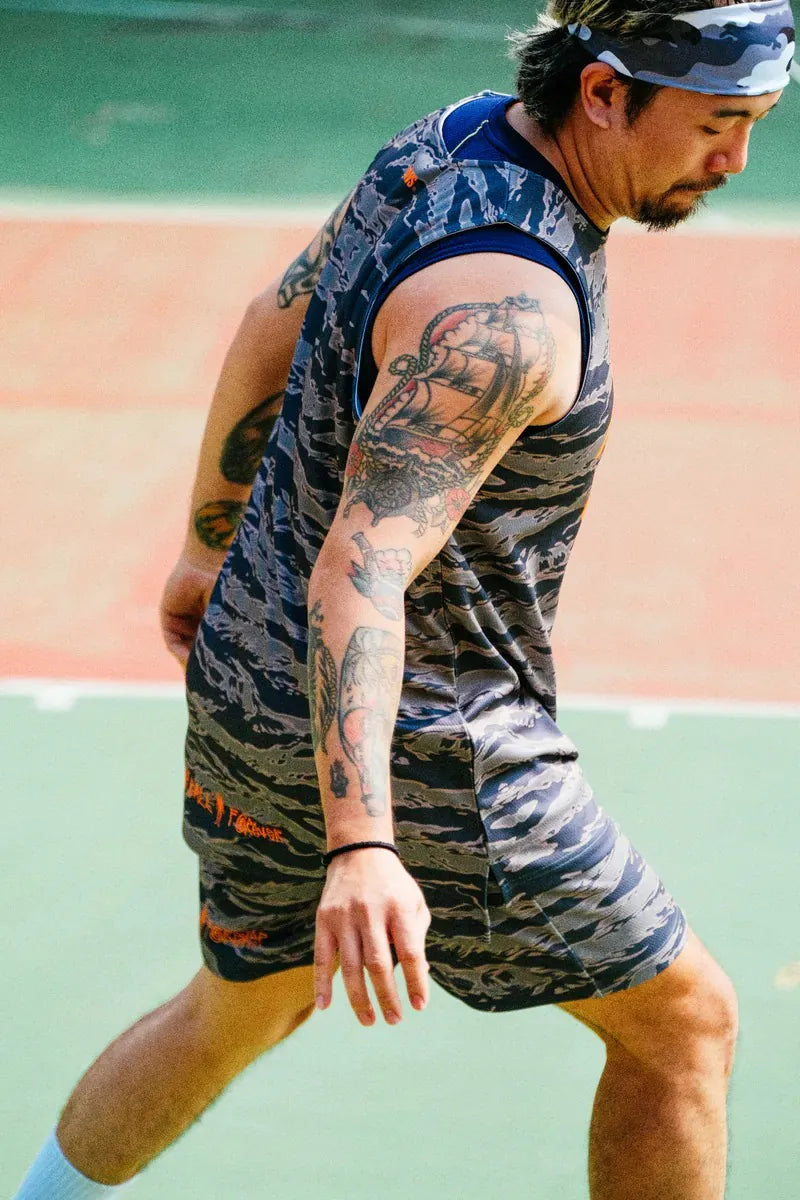 BAIVS 24AW Texture Shorts - 虎斑迷彩