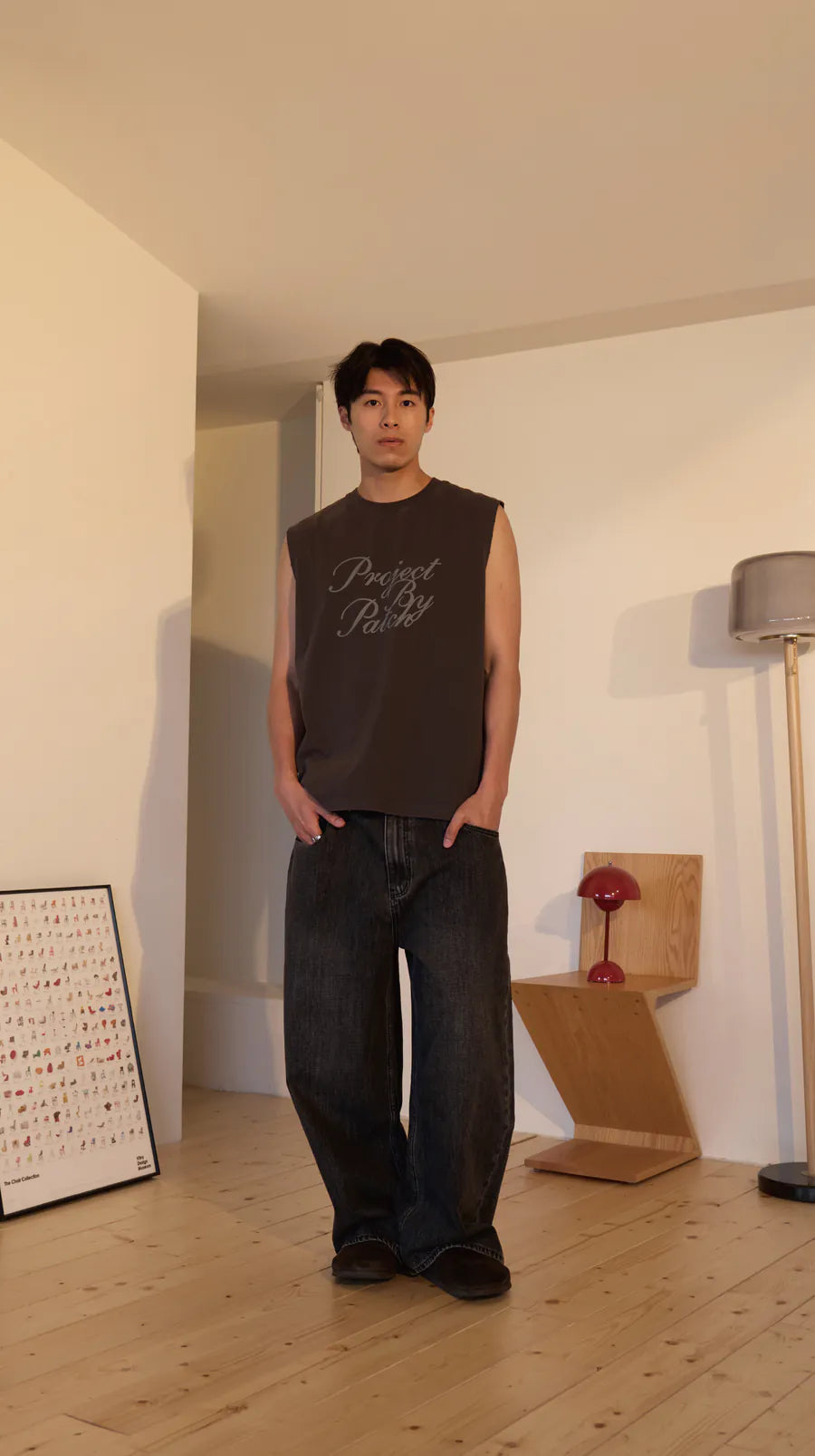 P.B.P VINTAGE LOOSE-FIT TANK TOP