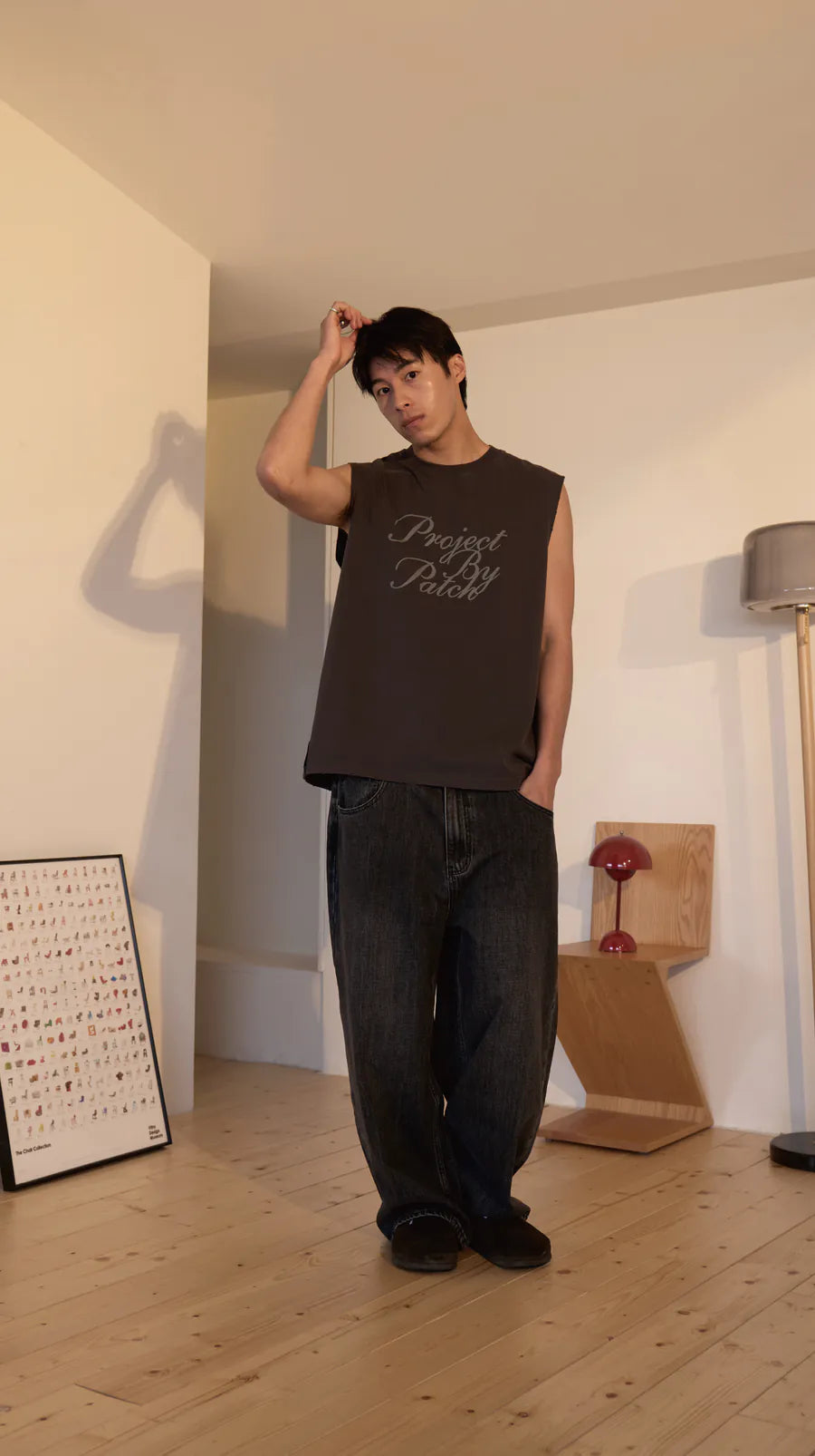 P.B.P VINTAGE LOOSE-FIT TANK TOP