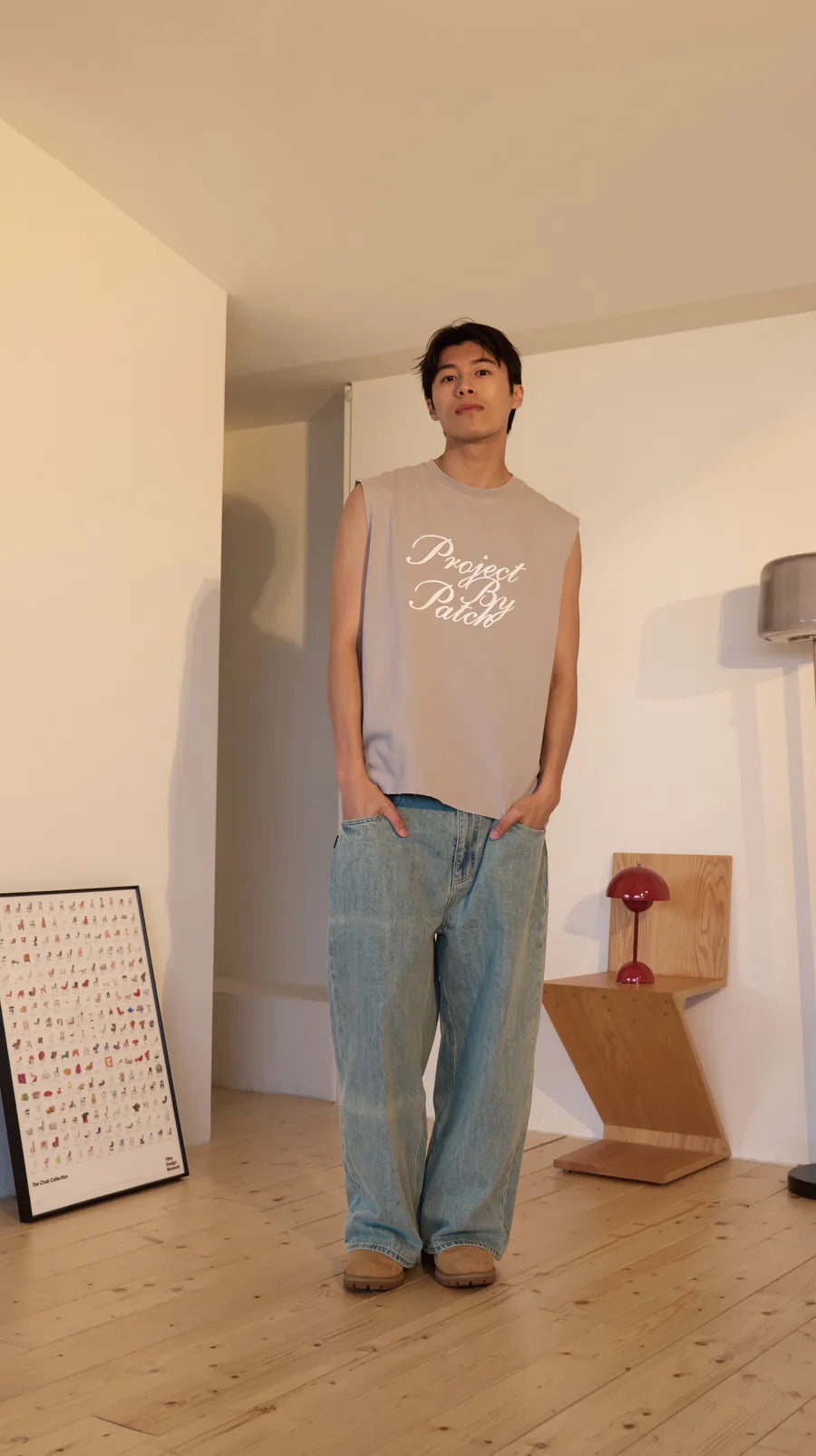 P.B.P VINTAGE LOOSE-FIT TANK TOP
