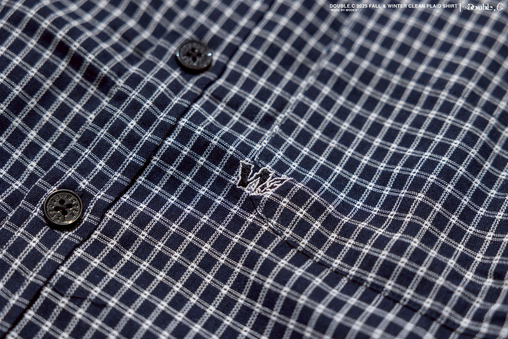 Double.C 2025 Fall & Winter Clean Plaid Shirt