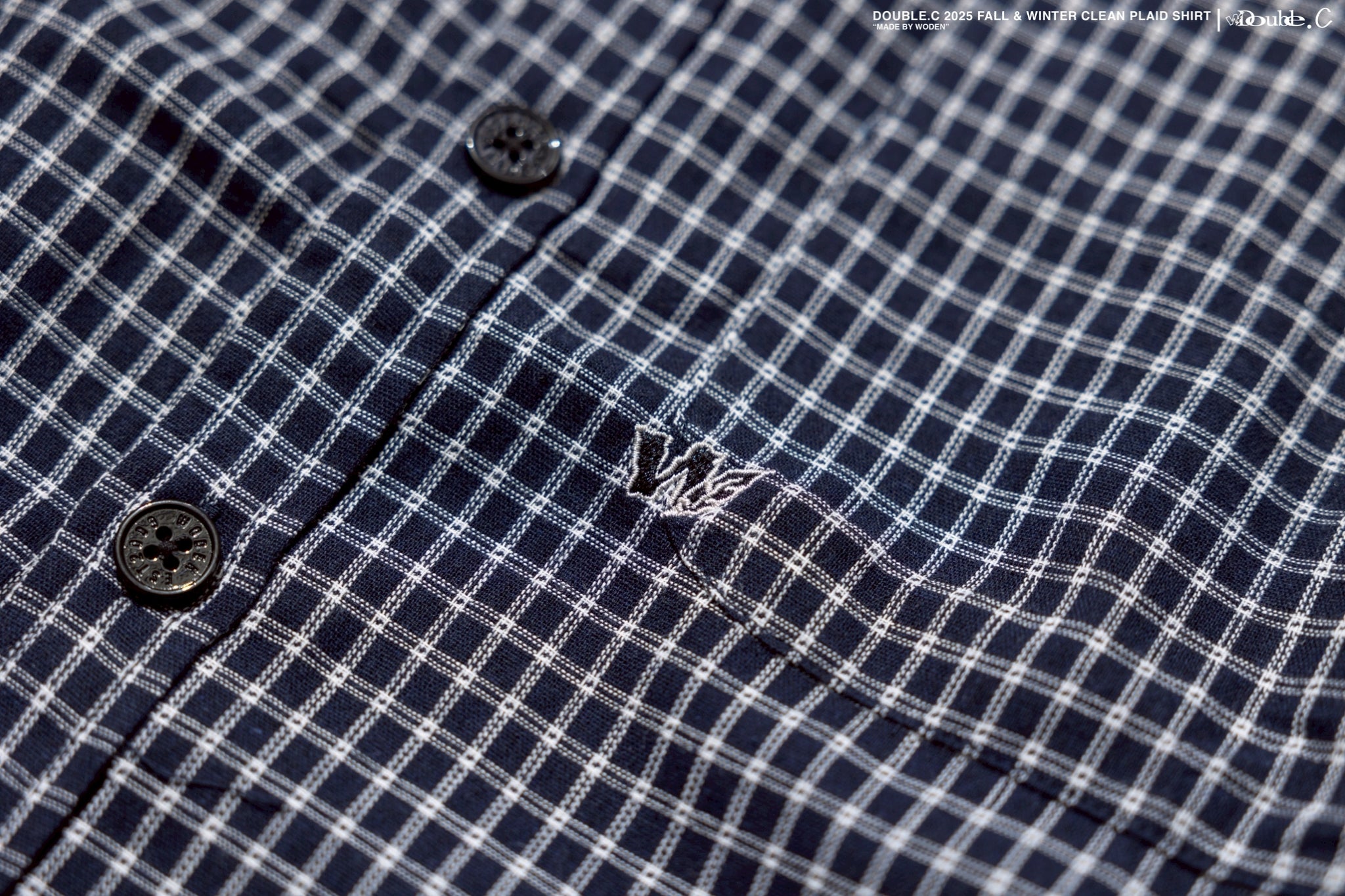 Double.C 2025 Fall & Winter Clean Plaid Shirt