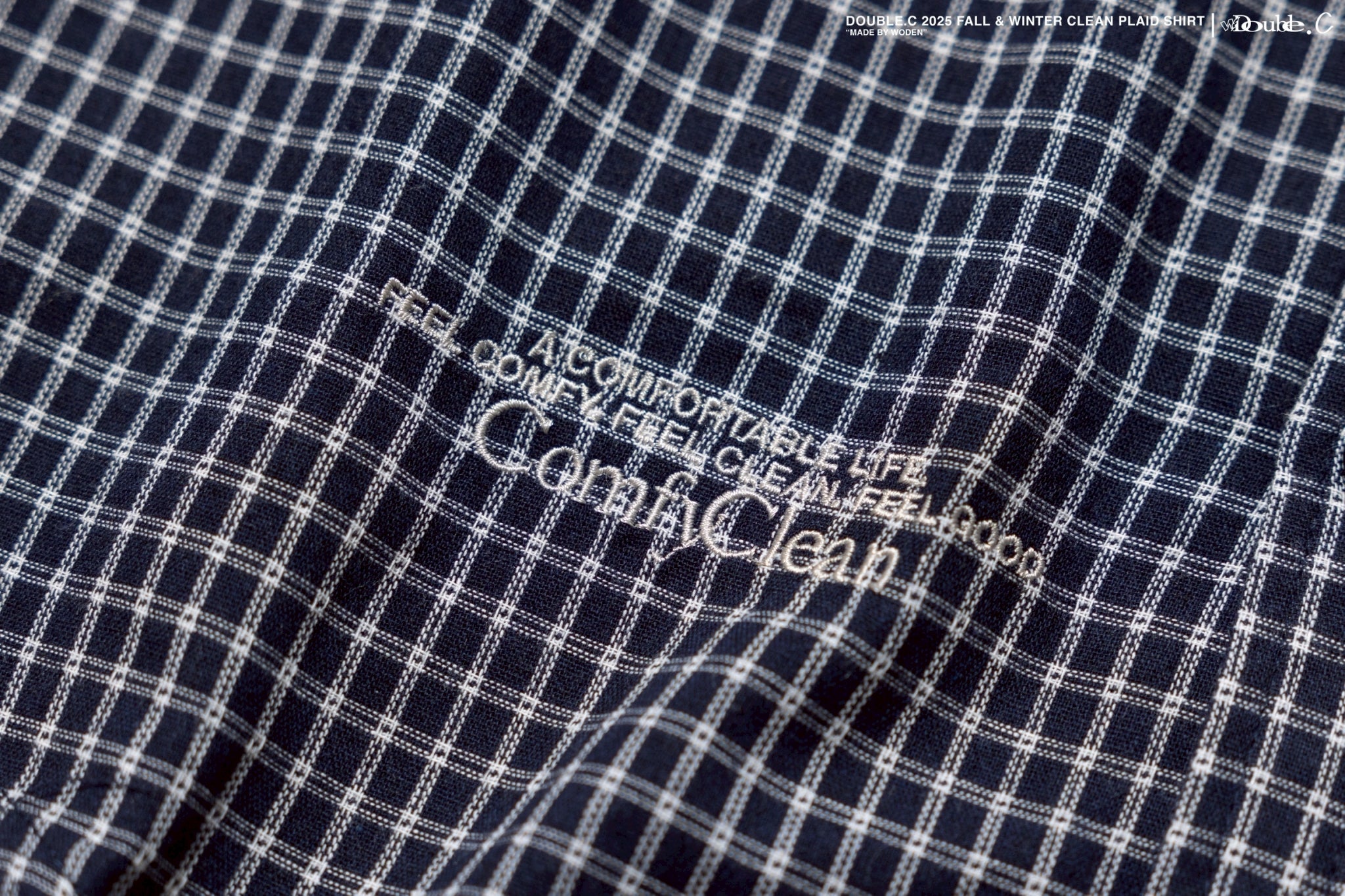 Double.C 2025 Fall & Winter Clean Plaid Shirt