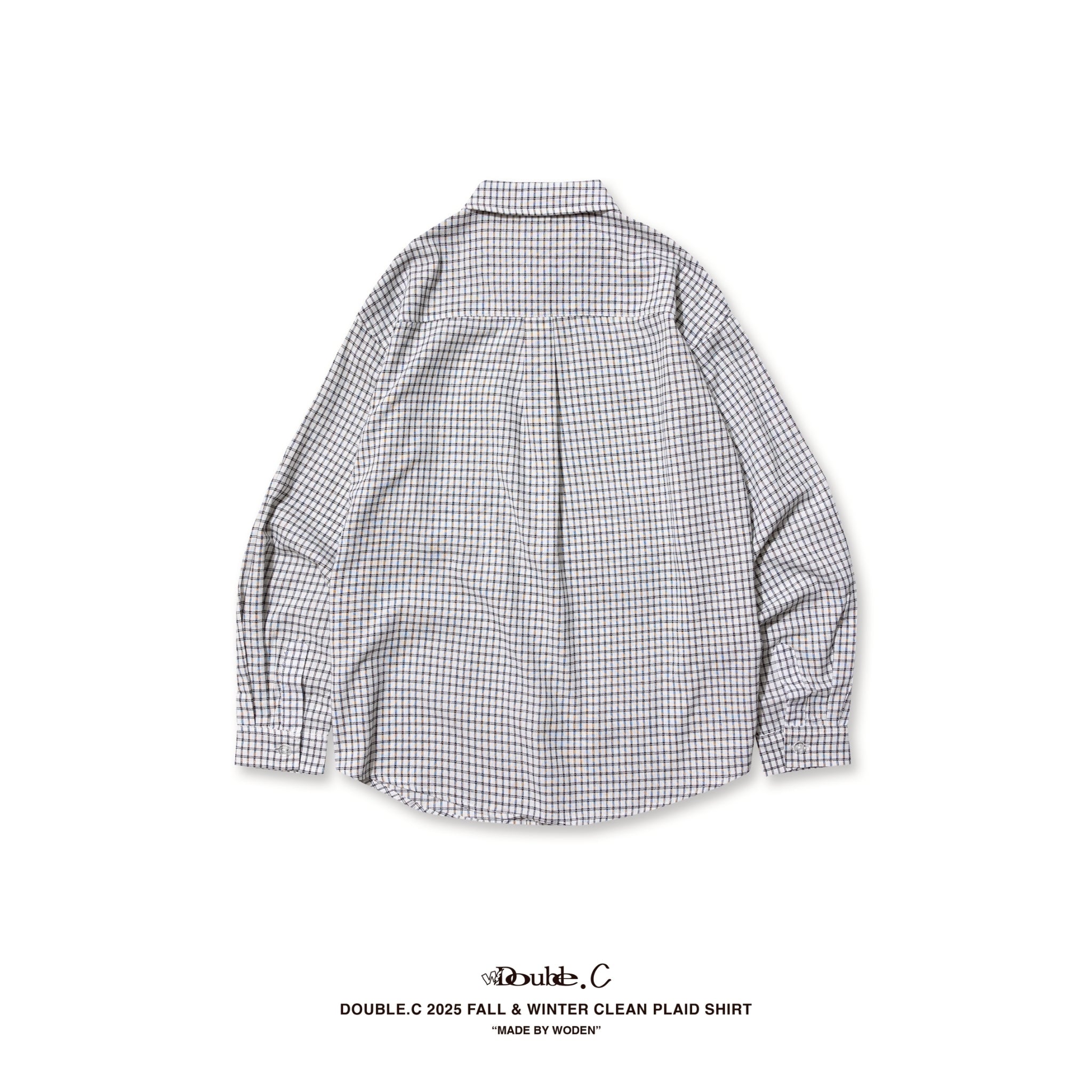 Double.C 2025 Fall & Winter Clean Plaid Shirt