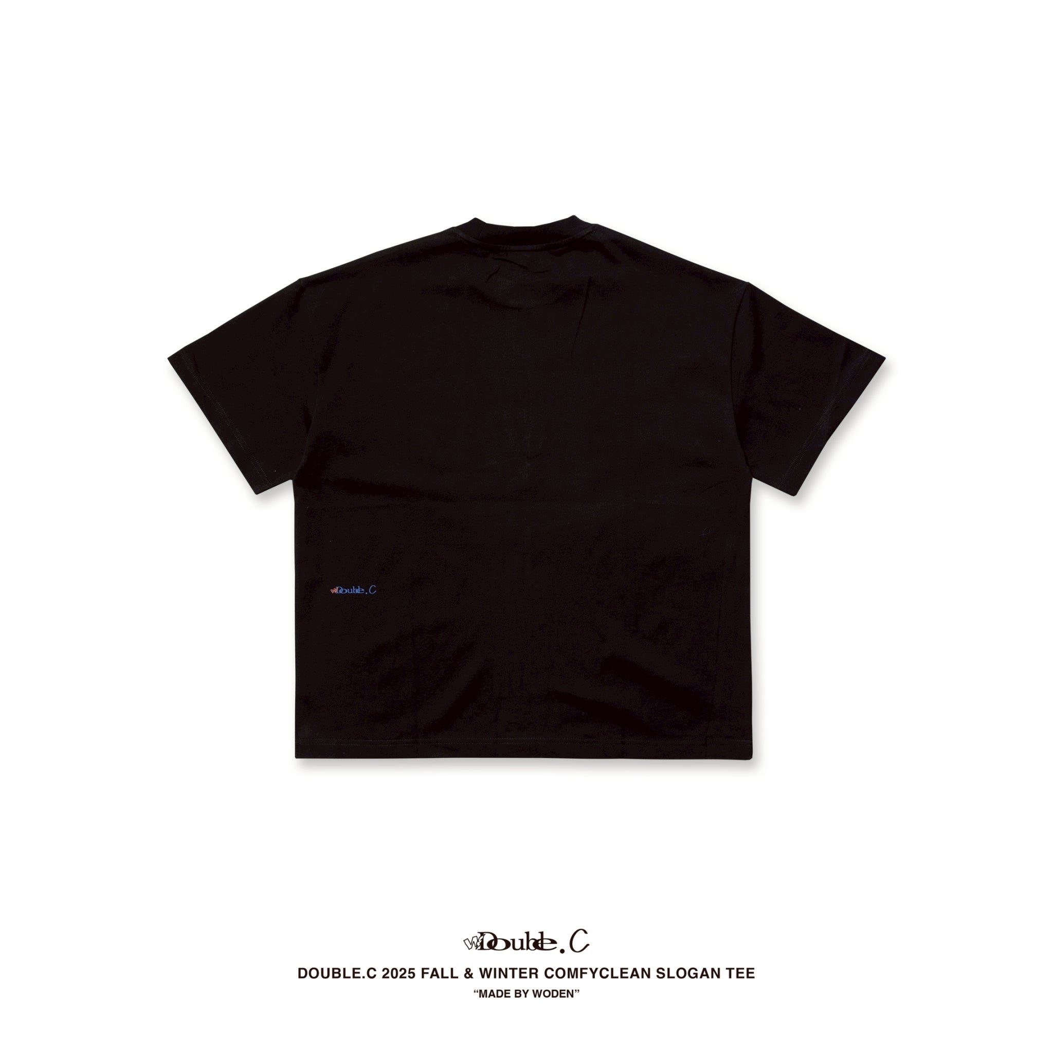 Double.C 2025 Fall & Winter ComfyClean Slogan Tee