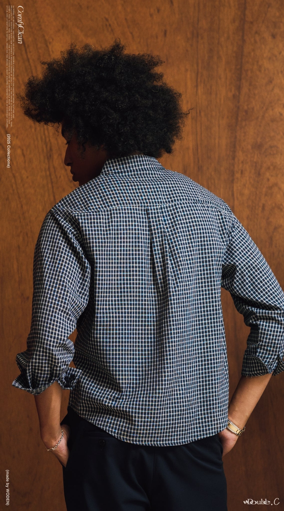 Double.C 2025 Fall & Winter Clean Plaid Shirt