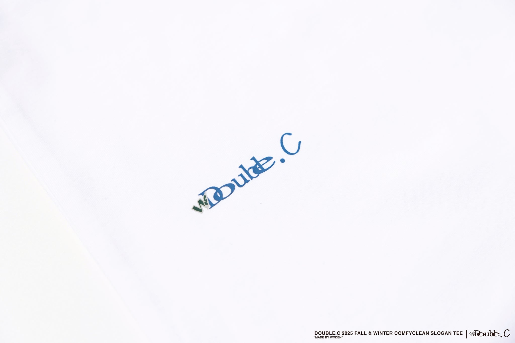 Double.C 2025 Fall & Winter ComfyClean Slogan Tee