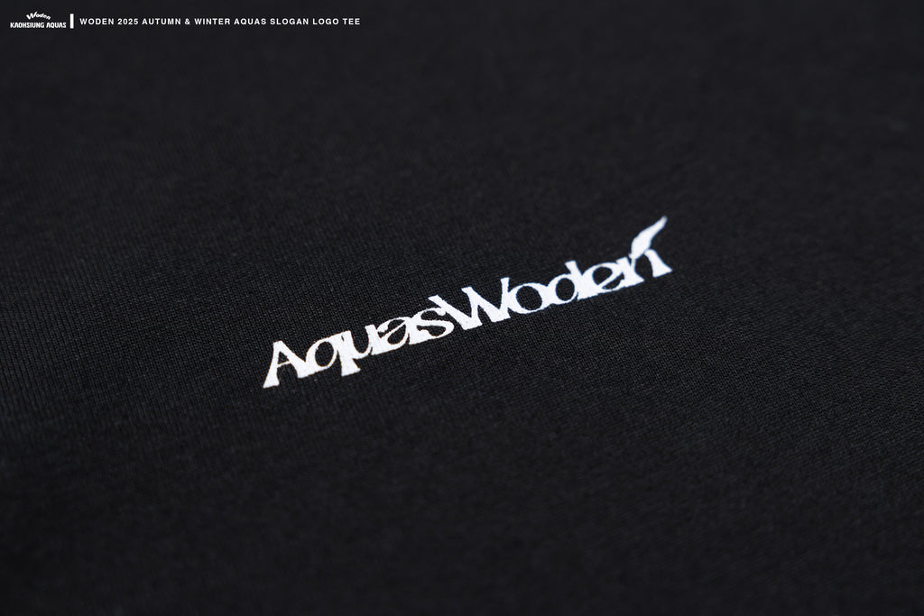 WODEN / AQUAS 2025 Autumn & Winter Slogan LOGO Tee