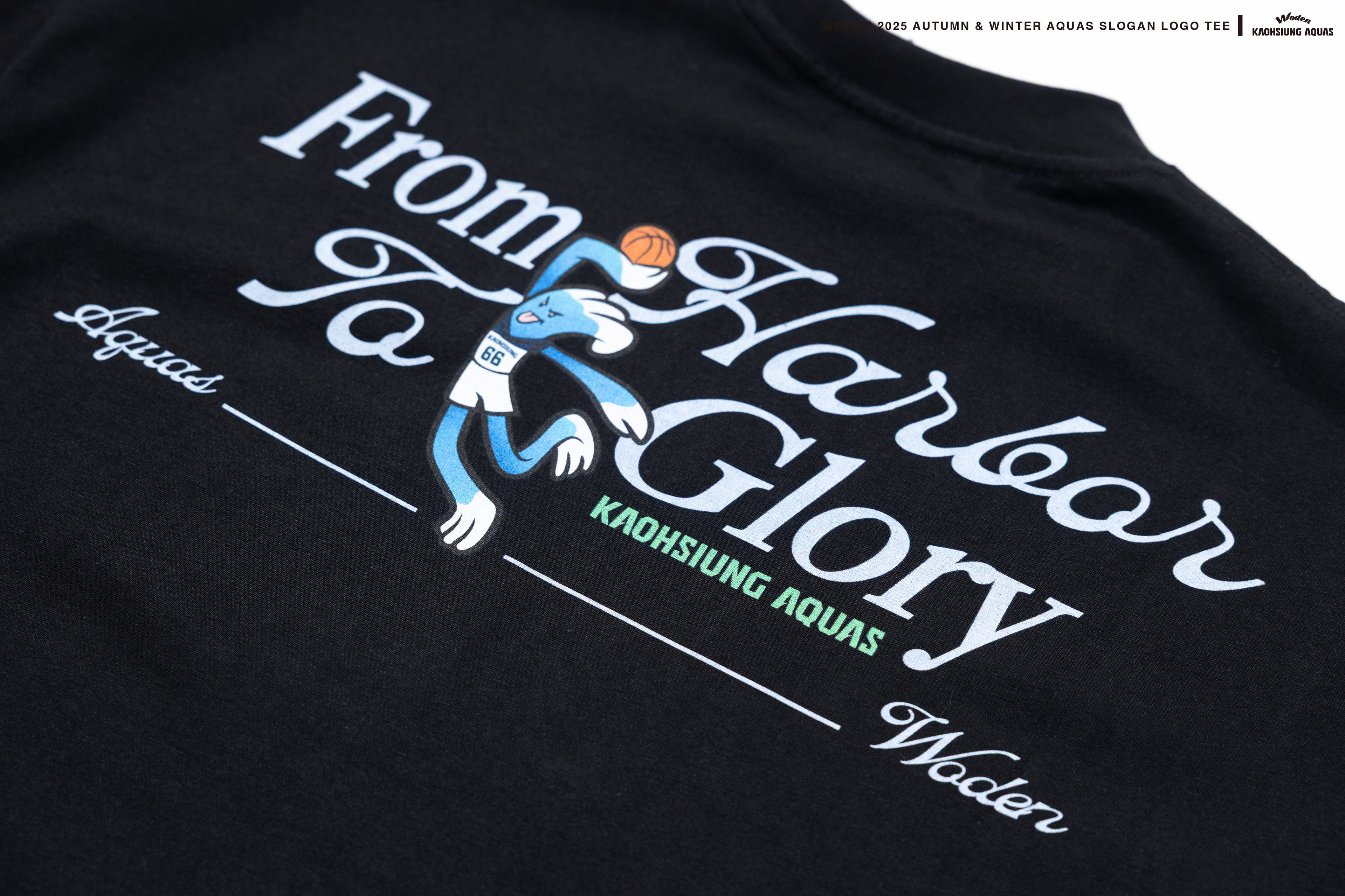 WODEN / AQUAS 2025 Autumn & Winter Slogan LOGO Tee