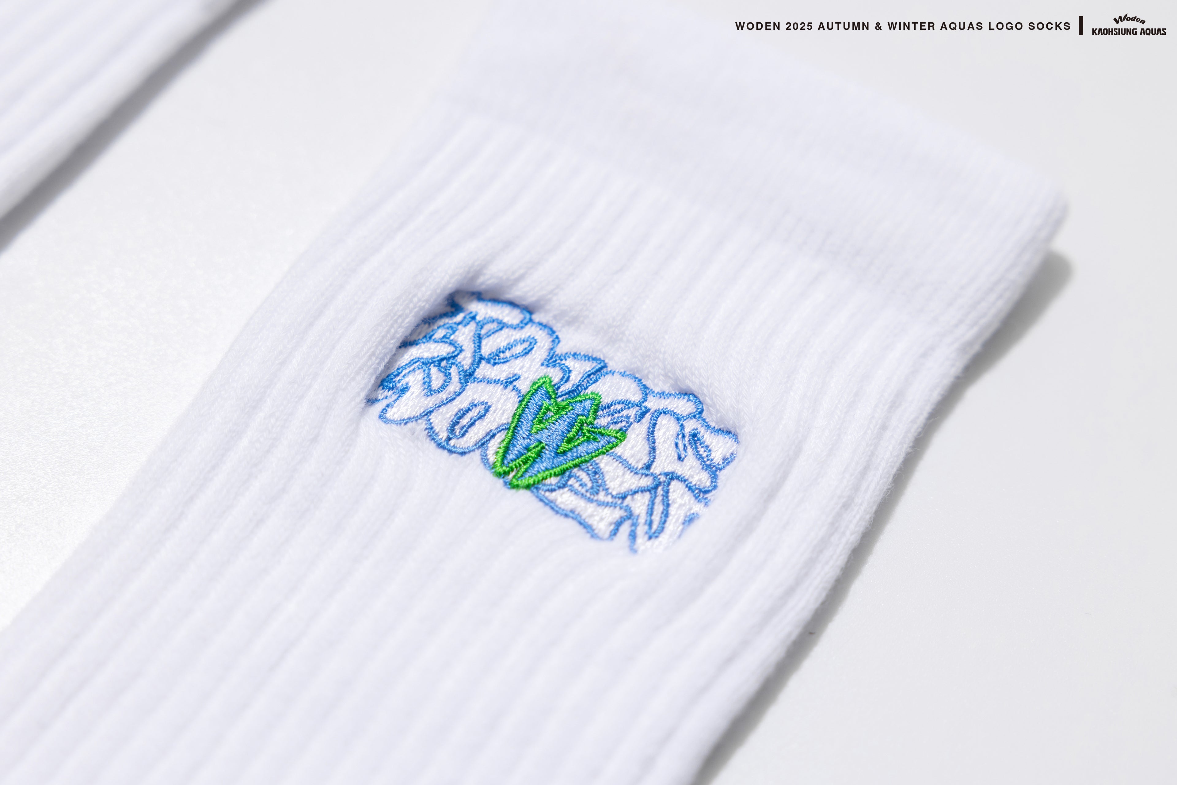 WODEN / AQUAS 2025 Autumn & Winter LOGO Socks