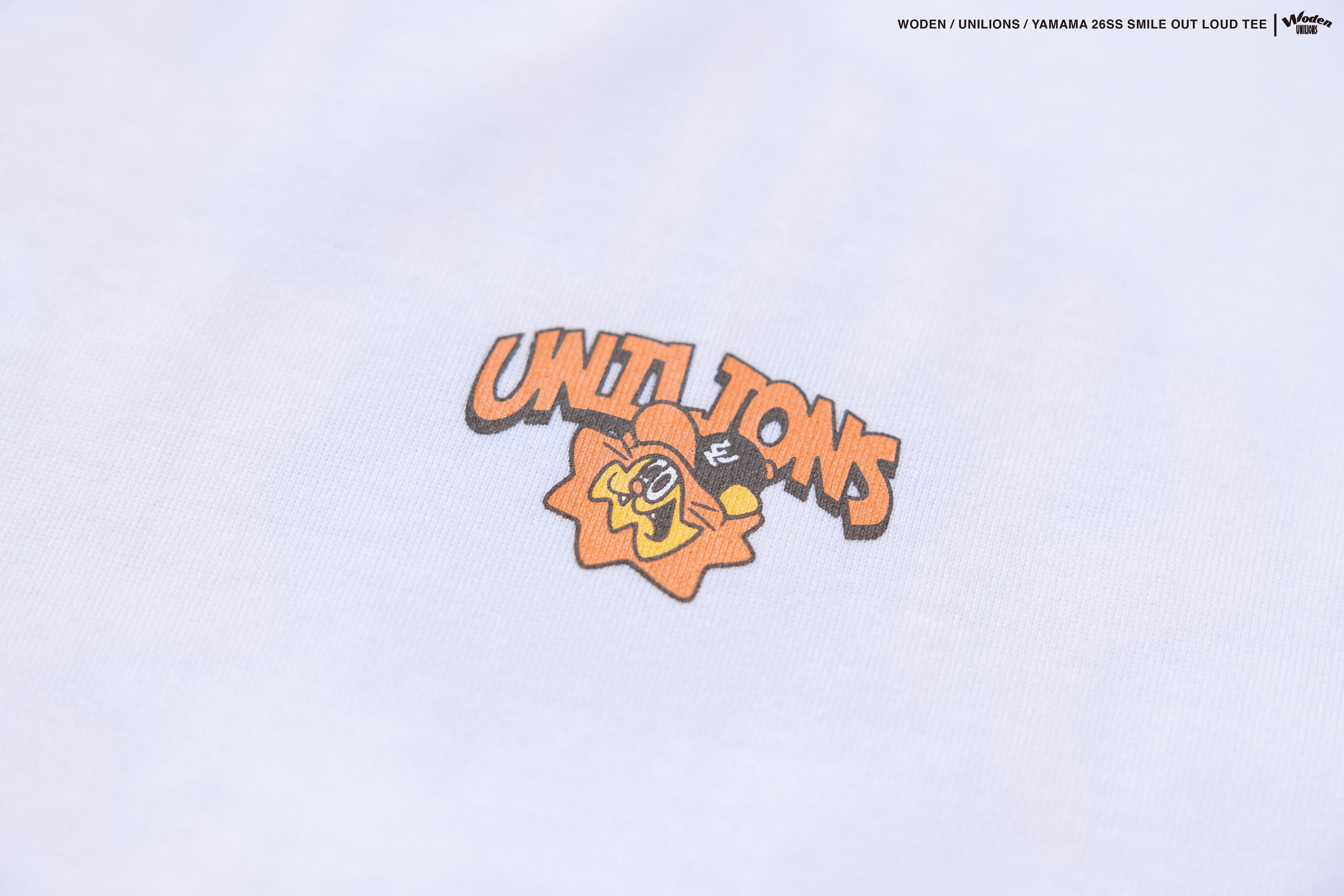 WODEN 2026 Spring & Summer 011  Unilions x Yamama Smile Out Loud Tee