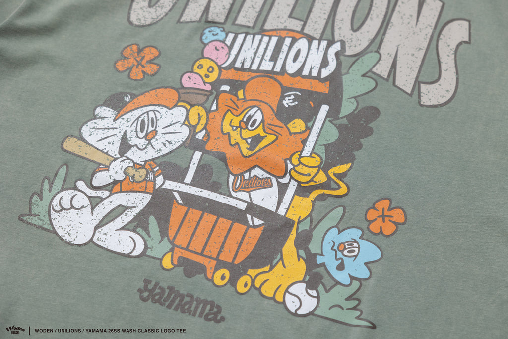 WODEN 2026 Spring & Summer 010 Unilions X YAMAMA  Wash Classic LOGO Tee